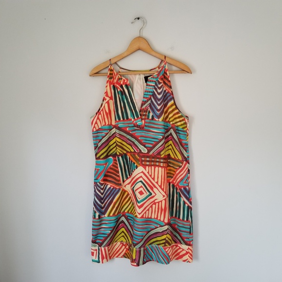 J. Crew Dresses & Skirts - J Crew Collection Geo Brushstrike Sun Dress